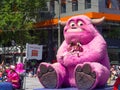 Fantasy floats ` Cute pink monster ` perform in the 2018 Credit Union Christmas Pageant parade.